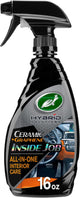Turtle Wax Hybrid Solutions Inside Job, All Purpose Ceramic Interior Car Cleaner and Protectant, Cleans, Deodorizes and Protects Leather Car Seats, Vinyl, Rubber, and Plastic, 16 fl oz (Pack of 1)