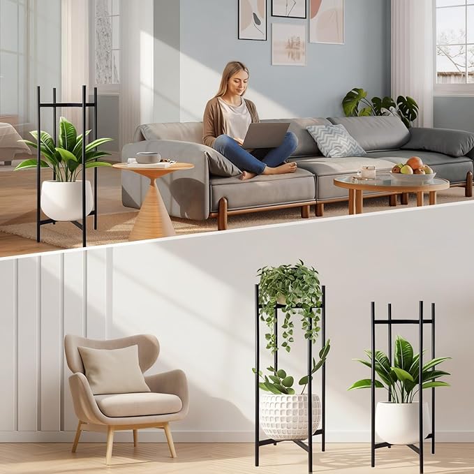 XYCCRX 2PC High end Plant Rack, Suitable for Indoor and Outdoor Multi-Layer Flowerpot Support, Suitable for Use in Gardens, Terraces, Courtyards, and Offices