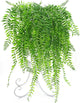 Artificial Hanging Vine, Weeping Willow Plastic Plants Greenery Leaves Fake Plant Faux Ivy Garland UV Resistant for Indoor Outdoor Garden Door Wall Baskets Wedding Party Table Decor Decoration - 4 Pcs