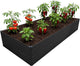 DIIYIV 12x4x2FT Galvanized Raised Garden Bed Kit,Vegetable Plant Boxes-Rectangle Metal Flower Box,Large Planter Raised Beds Outdoor Garden for Planting,Fruit,Herb-Black