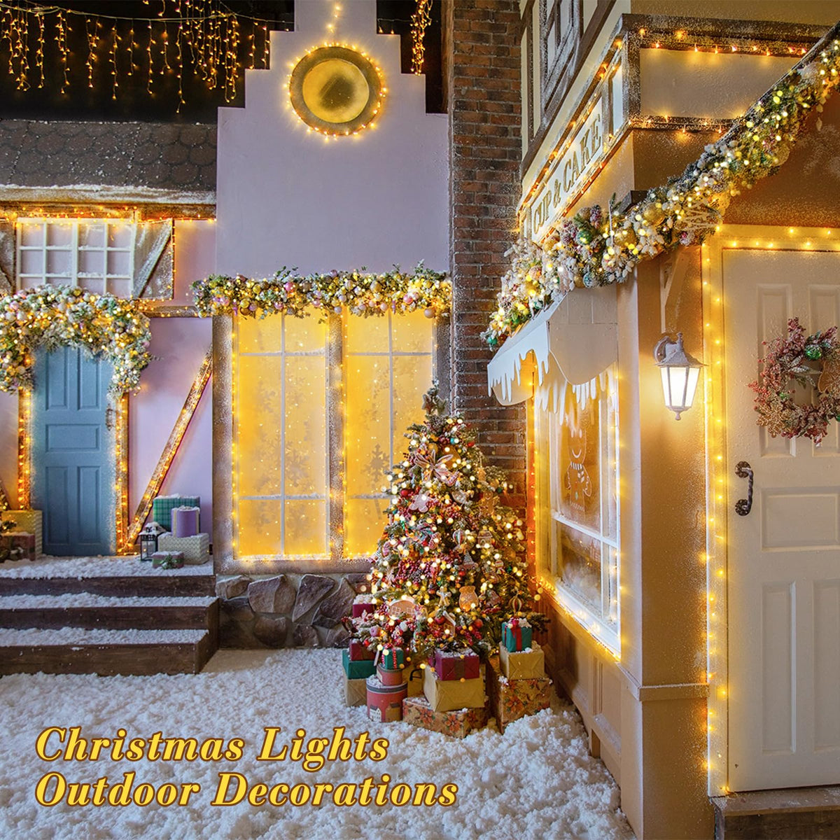 JMEXSUSS 230ft 720 LED Warm White Christmas String Lights Outdoor