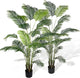 Worth Garden 82in 2-Pack Artificial Areca Palm Tree in Pot, 7ft Fake Cane Palm Silk Plant Indoor Outdoor, Dypsis Lutescens, Lifelike Faux Silk Plants Home Decor