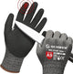 Schwer ProGuard Highest Level Cut Resistant Work Gloves PR3326 for Extreme Protection，ANSI A9 Cut Gloves with Reinforced Thumb, Non Slip, Breathable, Durable, Touch-screen, Non PFAS, Black 1 Pair（M）