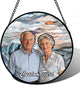 Personalized Custom Photo Faux Stained Glass Window Hanging - Nana Gifts Customized Memorial Ornaments Suncatchers Christmas Birthday Mother's Day for Lovers Women Men Dad Mom Grandma