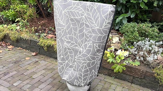 UB-STORE Plant Covers Freeze Protection 24"x32" in 2 Pack | Brown Winter Frost Blankets for Outdoor Plants | Reusable Garden Cover Bags with Zipper Drawstring | Cold Weather Shrub Protection Cloth