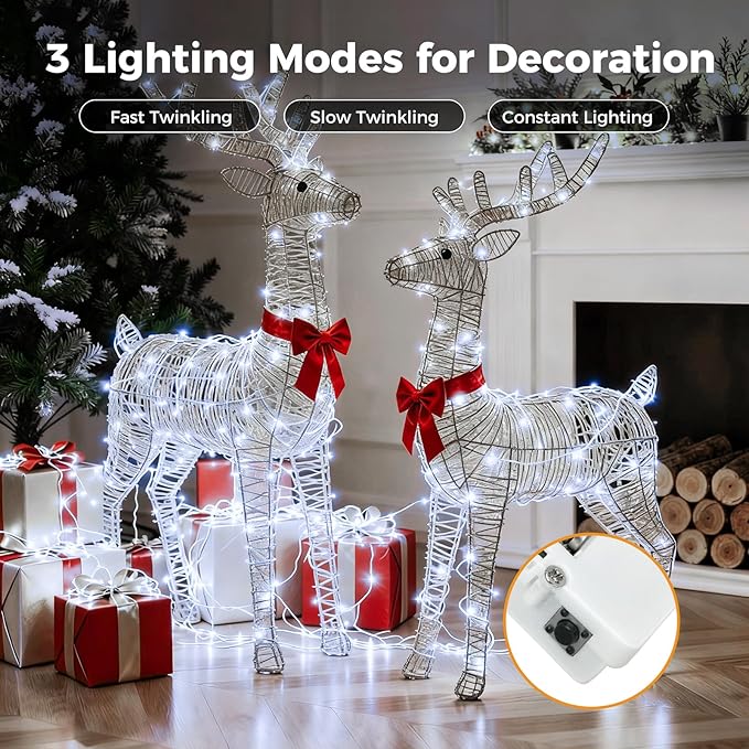 litogo 24 Pack 7FT 20 LED Fairy Lights Battery Operated, 3 Lighting Modes, Bulk Mini Twinkle String Lights Waterproof Silver Wire for Weddings Mason Jars Party Christmas Decorations-Cold White