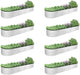 A ANLEOLIFE 8 Pcs 12X3X1.5 ft Oval Extra Large Galvanized Raised Garden Beds Outdoor for Planting Vegetables Flowers Herb, Antique White