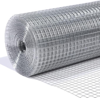 1/2inch Galvanized Hardware Cloth 36" x 100' 19 Gauge Hot-Dip Galvanized After Welding Chicken Wire Raised Garden Bed Plant Supports Poultry Netting Chicken Wire Fence Wire Mesh Roll