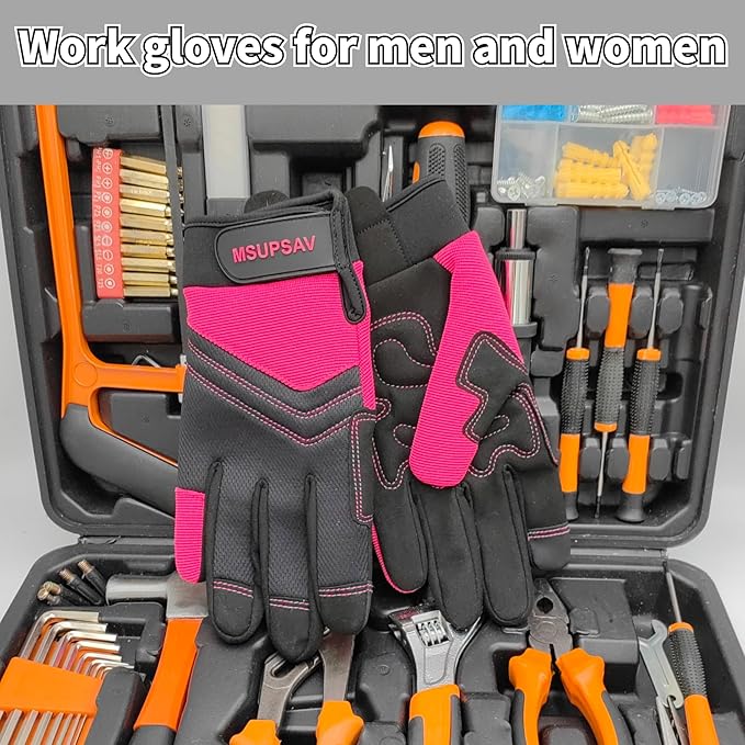 Thorn Proof&Puncture Resistant Gardening Gloves with Grip,Garden Glove for Women, Leather Yard Work Gifts