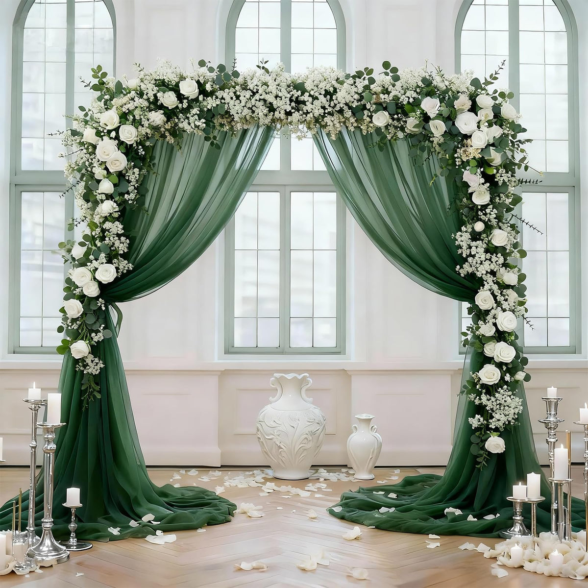 Suaycy 110pcs Mixed Greenery Artificial Eucalyptus Stems & Baby's Breath