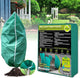2 Pack Plant Covers Freeze Protection, 40"W x 45"H Winter Frost Blanket 2.36 oz/yd² Fabric Frost Cloth Tree Covers Shrub Jacket Bag with Zipper & Drawstring for Plants Fruit Tree Shrub Potted - Green