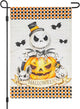 Halloween Jack Skellington Decorative Burlap Garden Flag, 12x18 Inch Double Sided Nightmare Before Christmas Pumpkin King Happy Halloween Small Vertical Flags,Outdoor Home Patio Porch Yard