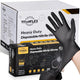 TitanFlex Heavy Duty Black Nitrile Gloves, 6 Mil, Fully Textured, Mechanic Disposable Gloves, Latex Free, Powder Free