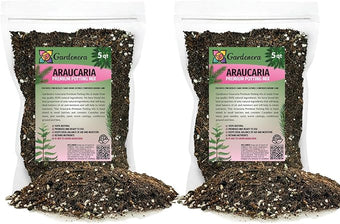 GARDENERA Premium Araucaria Potting Soil Mix - Perfect Balance of Nutrients, Drainage, and Aeration for Healthy Araucaria Trees - 10 Quart