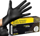 COOLJOB 5 Mil Black Disposable Nitrile Gloves for Men, Heavy-Duty for Household Cleaning, Cooking, Working, Powder Free, S-XL