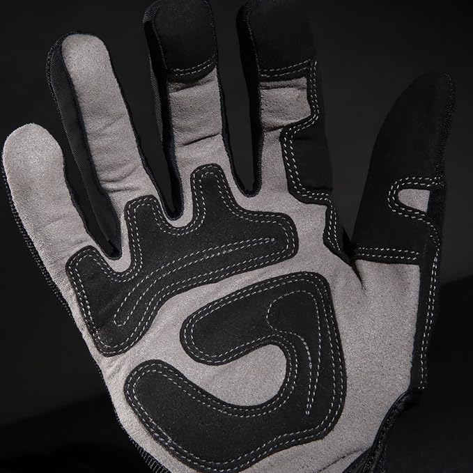 Ironclad General Utility Work Gloves GUG, All-Purpose, Performance Fit, Durable, Machine Washable (1 Pair) Black