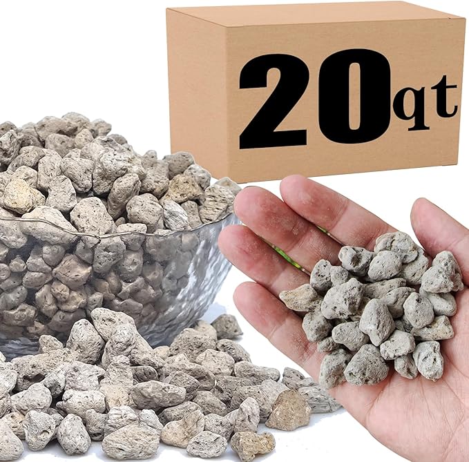 Horticultural Pumice for Plants Professional Sifted (20QT, 1/2 inch)
