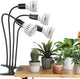GooingTop Grow Light,48W (320Watts Equiv) 5000K White Full Spectrum LED Growing Lamp Clip on Desk for Indoor Plants,Bulbs Replaceable & Non-dimmable