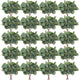 Giegxin 300 Pcs Artificial Eucalyptus Stems Leaves Bulk 11.8 Inches