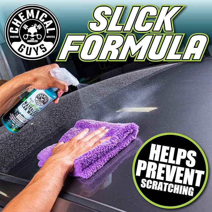 Chemical Guys Swift Wipe Sprayable Waterless Car Wash Spray - Spray and Wipe to Safely Clean and Shine Cars, Trucks, Motorcycles, RV & More, High Lubrication Formula, 64 oz