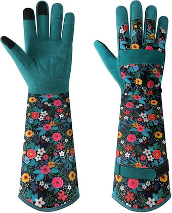 Trifabricy Gardening Gloves for Women - Long Garden Gloves with Grip Breathable, Thorn-Proof Puncture-Resistant Work Gloves