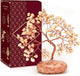 Sun Stone Crystal Tree of Life Office Decor Gifts for Women, Handmade Home Decoration Bonsai Feng Shui Trees for Positive Energy, Good Luck, Money, Meditation, Reiki Healing, Birthday Gifts