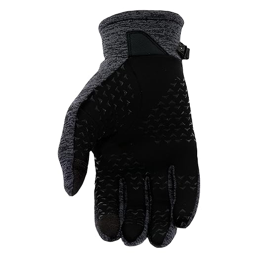 West Chester Women's Brushed Fleece Slip-On Gloves, Safety Work Gloves, Black/Gray, Small/Medium, (93118-WSM)