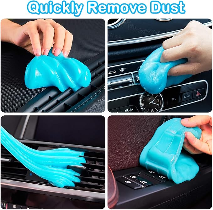 PULIDIKI Car Cleaning Gel Car Clean Putty, Universal Car Interior Cleaner Slime, Perfect Cleaning Kit Supplies, Auto Detailing Tools Car Accessories, Dust Remover Gifts for Men Women