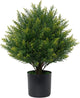 Artificial Topiary Ball Tree 19''T Faux Little Bush Ball Tree UV Resistant Shrub Potted Artificial Plant for Outdoor Indoor Front Porch Garden