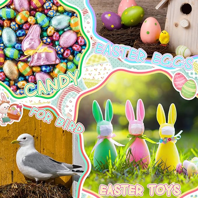 Therwen 10 Pcs Easter Artificial Bird Nest Crafts Birdhouse Nest Natural Rattan Nests for Easter Decor Home Party Wedding Patio Garden Yard Succulent Planter Moss Landscape DIY Terrarium (5.9 Inch)