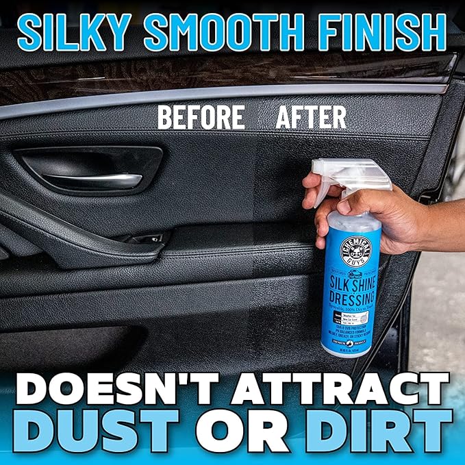 Chemical Guys TVD_109_1602 Silk Shine Spray-able Dry-to-The-Touch Dressing and Protectant for Tires, Trim, Vinyl, Plastic and More, Safe for Cars, Trucks, Motorcycles, RVs & More, 16 fl oz (2 Pack)