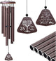 Fusui 25th Wedding Anniversary Wind Chimes Gifts, Best 25th Anniversary Decorations Gift for Him Husband Couple Wife, Silver 25 Year Wedding Anniversary's Keepsake Ideas Wind Chimes for Outside 32"
