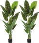 ProDeco Large Artificial Plants Indoor 7.2Ft Silk Bird of Paradise Big Tall Fake Tree Faux Green Silk Floor Potted Plants for Home Living Room Bedroom Office Decor (2 Pack)…