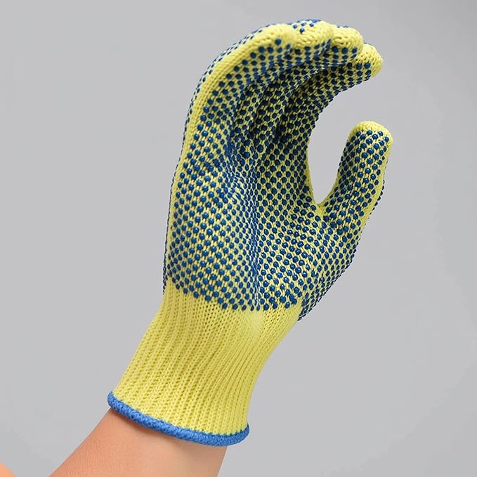 G & F Products 1670L Yellow Kevlar Knit Cut Resistant Work Gloves, Protective Gloves to Secure Hands From Scrapes, Cuts In Kitchen, Wood Carving, Carpentry & DEA