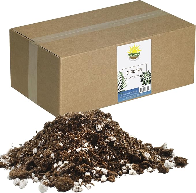 Soil Sunrise Citrus Tree Potting Soil Mix (30 Quarts) Special Blend for Indoor Oranges, Lemons, Limes and More