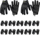 HANDLANDY Mens Work Gloves Touch screen, Utility Mechanic Gloves, Flexible Breathable Fit- Padded Knuckles & Palm