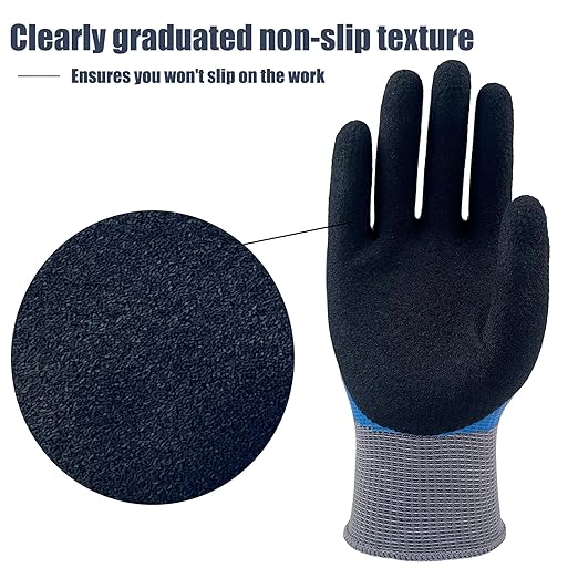 Insulated Electrician Gloves 1000V,ASTM D120 Certified High Voltage Resistant Flame Retardant Work Gloves, Electrical Rubber Non-slip Prevent Shock,Large