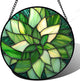 Stained Glass Window Hanging - Ireland Green Suncatcher for Doors Garden Patio Sun Catchers Decor Mother's St. Patrick's Day Birthday for Women Men Mom Nana Friend 6.3 in