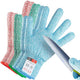 Cutting Gloves, 3 Pairs of Cut Resistant Gloves Food Grade, Cut Resistant Gloves for Kitchen, Oyster Shucking, Fish Fillet Processing, Carving Wood and Gardening(Medium-Macaron)