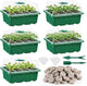 Apipi 5 Pack Seed Starter Kit with 60 Coco Coir Pellets - 60 Cell Seed Starter Trays with Domes for Indoor Greenhouse Germination, Home Gardening System for Vegetables/Herbs/Flowers