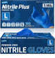 Disposable Nitrile Gloves, 5Mil Chemical Resistant Powder-Free Latex-Free Glove Exam Cook Tattoo, Black Blue 100Pcs