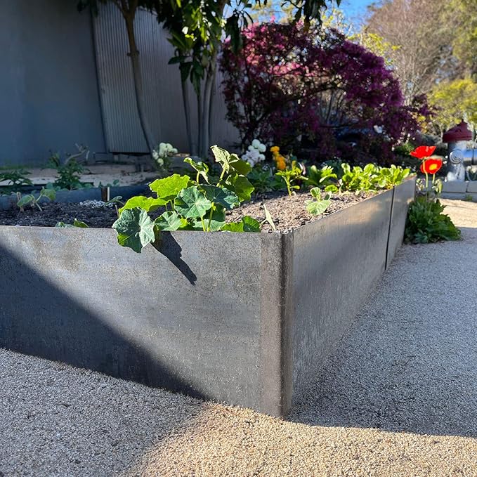 Edge Right - Raised Garden Bed Kit - COR-Ten Steel (14" COR-Ten Steel, 2 FT x 4 FT)