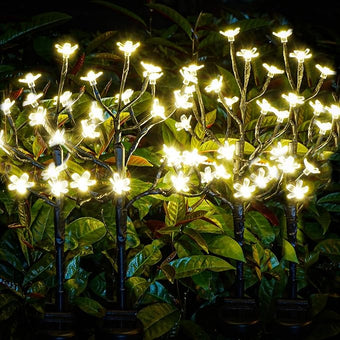 IUEECEN Solar Garden Lights Outdoor,Solar Lights Outdoor Decorative Waterproof for Outside 8Pack,160Led Solar Flowers Garden Decor, Yard Pathway,Patio Fairy Decorations,Gardening Gifts for Women Mom