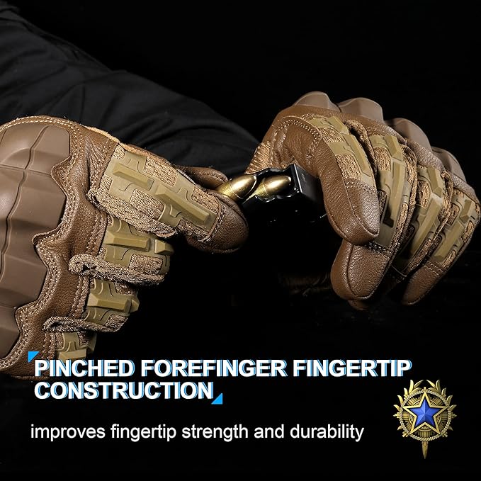 WTACTFUL Rubber Guard Tactical Gloves for Men Touchscreen Airsoft Motorcycle Hunting Outdoor