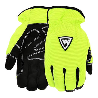West Chester High Dexterity Slip-On Winter Gloves, Thinsulate Lining, Tear-Resistant, Safety Work Gloves, X-Large (96555-XL), Yellow/Black