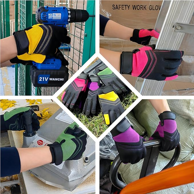 Thorn Proof&Puncture Resistant Gardening Gloves with Grip,Garden Glove for Women, Leather Yard Work Gifts