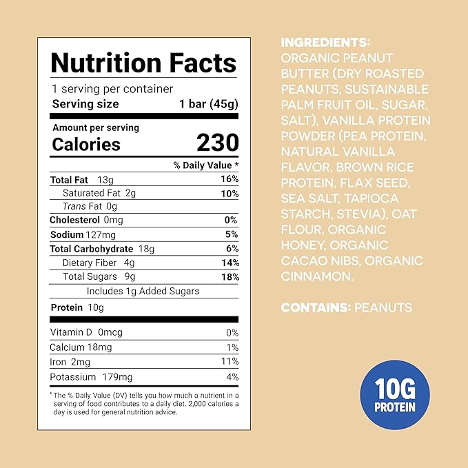 FROPRO Plant Protein Snack Bars - Plant Based Protein Bars, All-Natural, Gluten, Dairy, & Soy Free, High Protein Bars with Low Calories | Chocolate Chip, 24 Pack