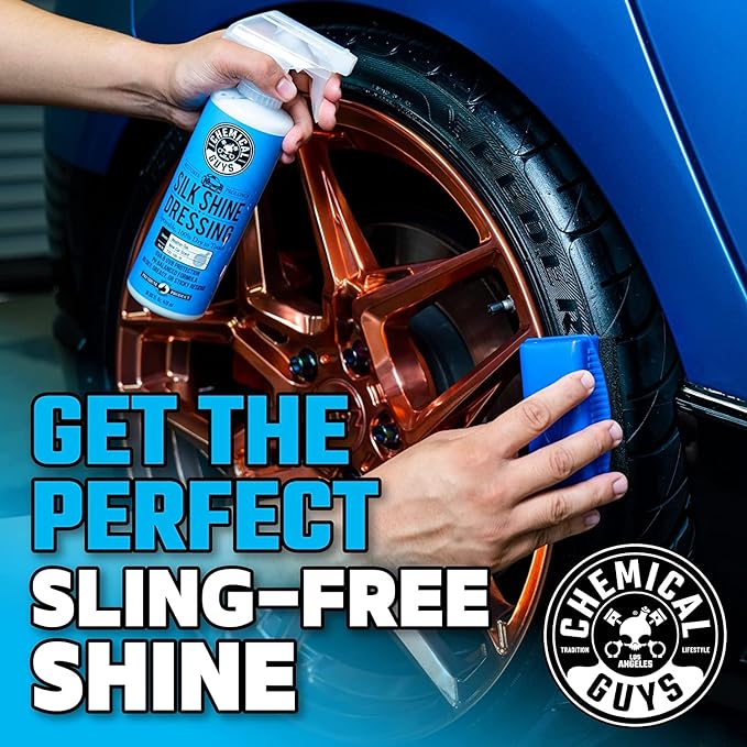 Chemical Guys TVD_109_1602 Silk Shine Spray-able Dry-to-The-Touch Dressing and Protectant for Tires, Trim, Vinyl, Plastic and More, Safe for Cars, Trucks, Motorcycles, RVs & More, 16 fl oz (2 Pack)