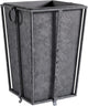 MY SWANKY HOME Large Minimalist Classic Metal Box Planters Liners Square Industrial Rivets Gray
