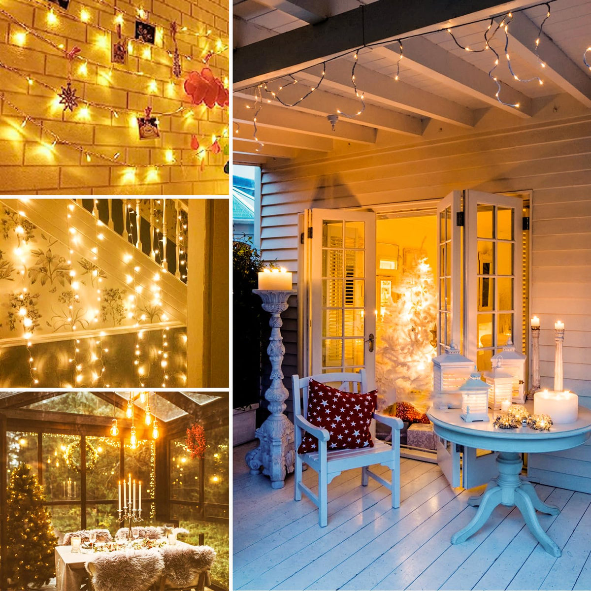 500 LED String Lights, 180FT Super-Long Christmas Lights Outdoor Indoor